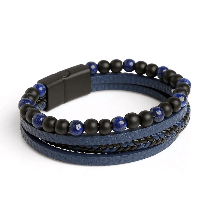 Pulseira Masculina de Couro